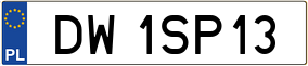 Trailer License Plate